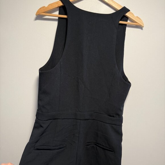Anthropologie Maeve Jumpsuit Black 10 Tall NWT - Picture 8 of 10